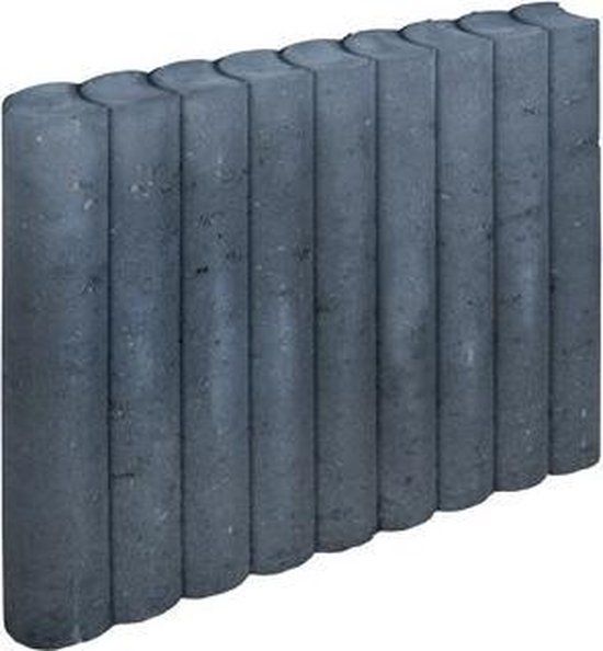 Merkloos Gardenlux 3 stuks! Rondo palissade zwart 8x50x50 cm
