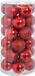 BigBuy Christmas Kerstballen Rood Plastic Purpurine 6 x 6 x 6 cm (30 Stuks)