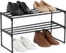 Merkloos Relaxdays Schoenenrek - 2 laags - 38x68x30 cm - zwart