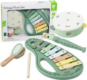 Lobbes Speelgoed BV Classic World Houten Vintage Muziekinstrumenten Set, 5dlg.