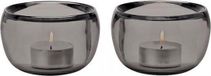 Stelton Ora Porte-bougie chauffe-plat Fumé 2 Pièces