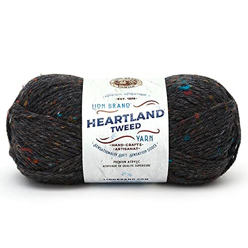 Lion Brand Yarn Lion Brand Yarn Heartland Black Canyon Tweed garen