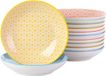 Sorella Sushi set de table – 12 pièces – pour 4 personnes – coloré – vaisselle – assiettes, bols profonds et assiettes à petit-déjeuner – set en céramique