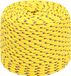 vidaXL Multifunctioneel touw 6 mm 100 m Geel PP