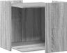vidaXL Kattenbakkast - Grijs Sonoma Eiken, 53x53x51 cm
