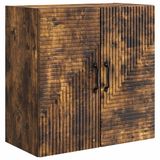 vidaXL Wandkast Gerookt eiken 59 x 31 x 60 cm Bewerkt hout