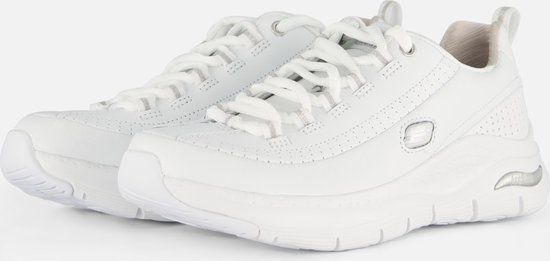 Skechers Arch Fit - Citi Drive Dames Sneakers - White/Silver - Maat 41