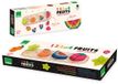 VILAC - 1, 2, 3 en 4 vruchten - Andy Westface - Puzzels - 1 houten standaard + 10 houten onderdelen om in te steken - houten speelgoed voor kinderen vanaf 18 maanden - 7424