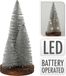 Koopman Kerstbomen 30cm op voet LED incl. timer - Zilver