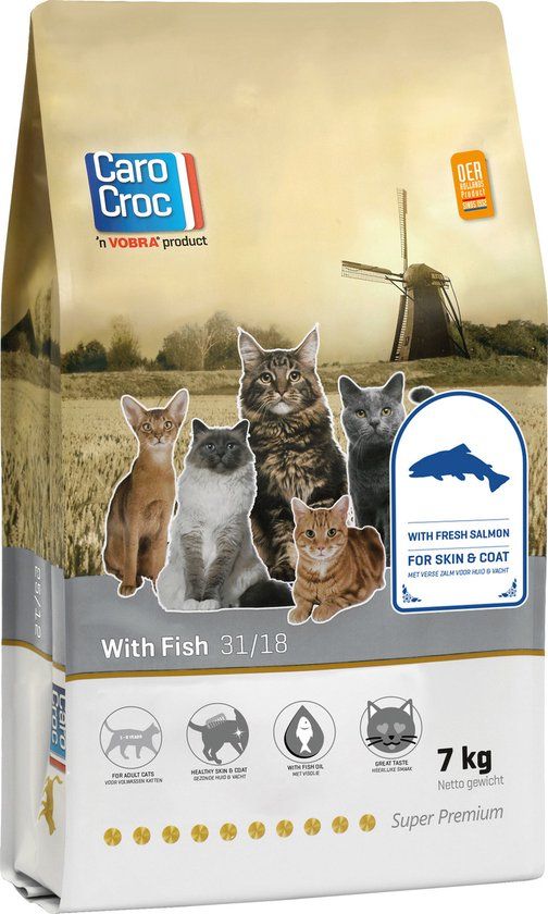 Carocroc - Vis - Kattenvoer - 7 kg