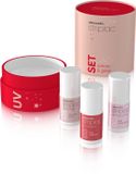 Alessandro Striplac UV Colour & Glow Set – Gelnagellak Cadeauset Met 3 Striplac Kleuren, Peel-Off Effect & Langdurige Glans – Makkelijk Thuis Aanbrengen – Limited Edition Nagelset – Perfect Cadeau Voor Nagelliefhebbers