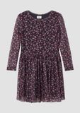s.Oliver Jurk van mesh met lange mouwen, jersey voering en all-over print