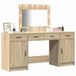vidaXL Kaptafel - 3 stuks - Bruin - 78,5 x 41 x 135 cm - Bewerkt hout