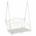 vidaXL Banc de jardin Acier Blanc antique