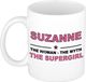 Bellatio Decorations Suzanne The woman, The myth the supergirl cadeau koffie mok / thee beker 300 ml