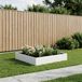 Maison Exclusive - Cache-pot de jardin blanc 80 x 80 x 20 cm acier laminé à froid