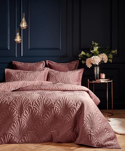 Paoletti Palmeria Dekbedovertrek en kussensloop set, Blush, eenpersoons