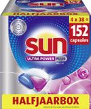 Sun Vaatwastabletten Ultra Power Plus All-in 1 152 Capsules Halfjaarbox