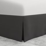 Bed Maker's Til nooit je matras op microvezel wikkelrok met omslag, op maat gemaakte stijl, klassieke vallengte van 35 cm, kingsize, grijs