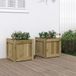 Maison Exclusive - Deux jardinières en bois de pin, traitées contre les intempéries