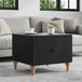 Maison Exclusive - Table basse avec tiroirs, noir, 49 x 50 x 40 cm, panneau de particules
