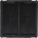 Interrupteur double cache-bornes moderne noir