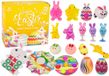 Lean toys Jouet fidget de Pâques Jouet anti-stress Squishy 18 pièces Multicolore Polyester