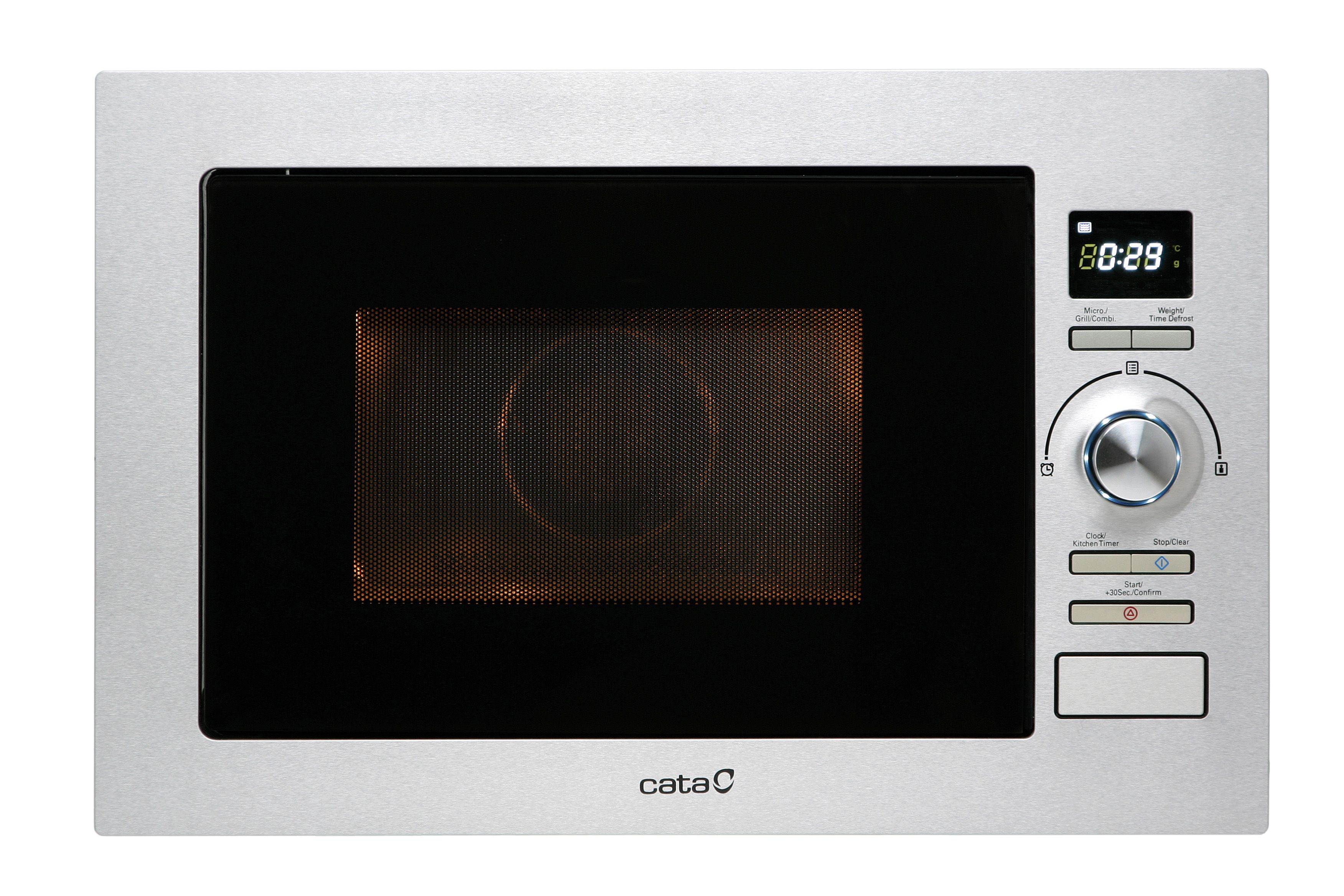 CATA MC 25D - Inbouwmagnetron met grill - Roestvrijstaal