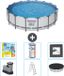 Bestway Rond Steel Pro MAX Zwembad - 488 x 122 cm - Grijs