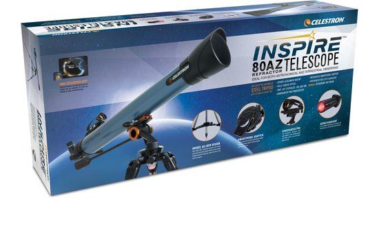 Celestron Inspire 80AZ Refractor Telescope - 80mm - Azimuth Mount