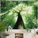Unyqoos® Grand tapis mural avec paysage forestier