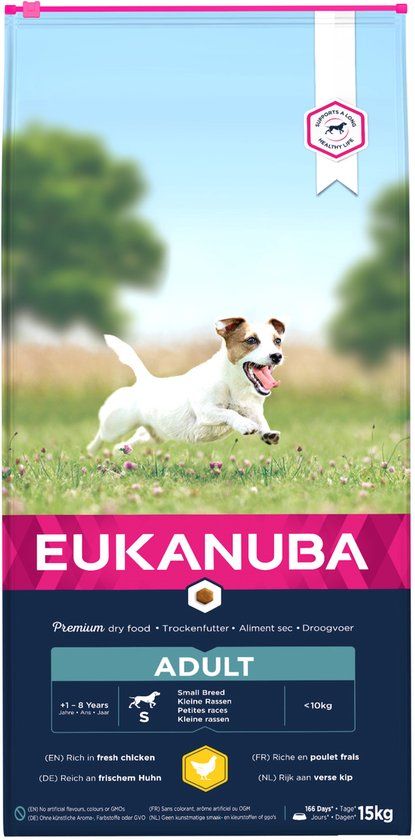 EUKANUBA Dog Adult - Small Breed - Kip - Hondenvoer - 15 kg