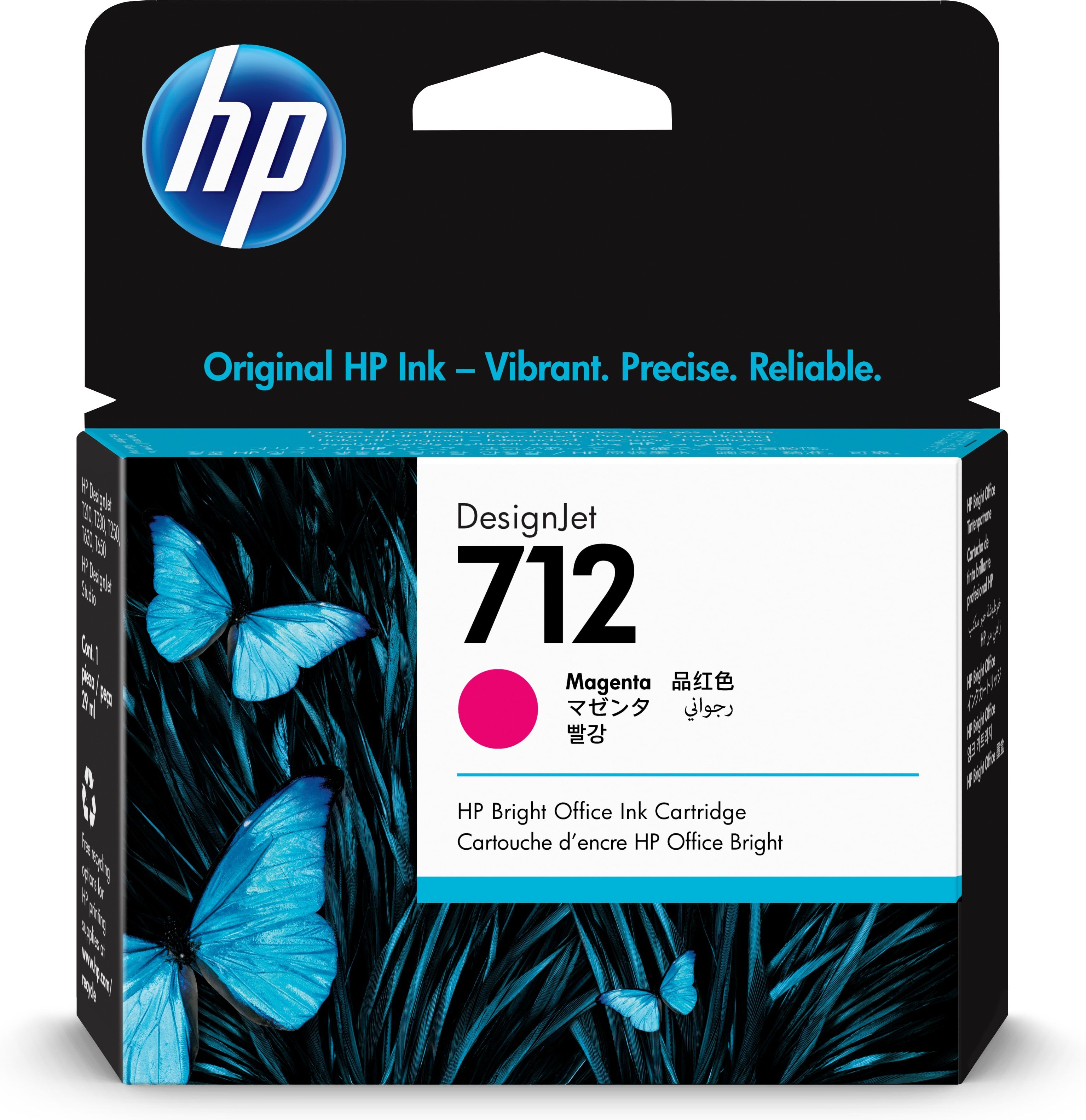 HP 712 Magenta Ink Cartridge - 29ml - Original