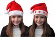 Merkloos Kerstmuts met rode sterren en lichtjes voor kinderen