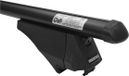 Menabo Tiger Black | Coffre de toit pour BMW - Serie 2 (F45) Active Tourer à partir de 2014 - Aluminium - Longueur 120 cm - Capacité de charge 75 kg - Set de 2