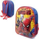Spiderman Team Up Junior Rugzak - Blauw - Polyester - 2020