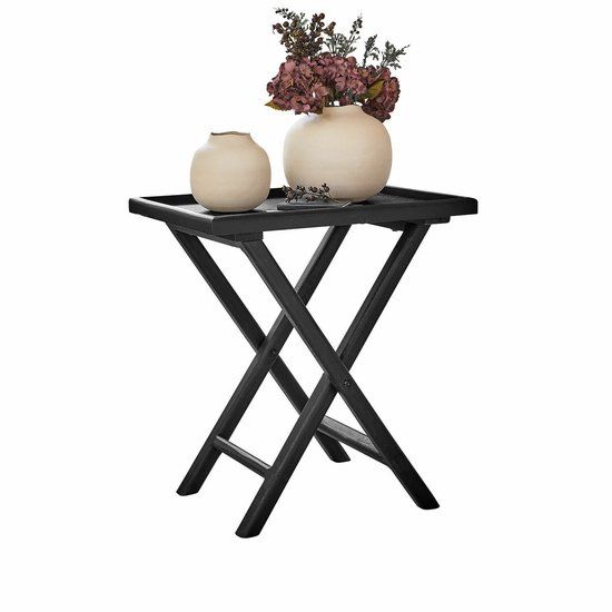LOBERON Bijzettafel Paventino zwart