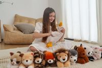 ONE LOVE Knuffel - Gans Feather - 44Cm - Wit