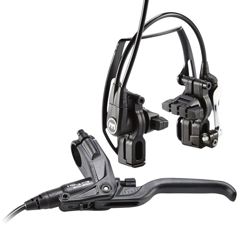 Magura HS22 Velgrem set 3-vingerige-hendel voorwiel/achterwiel met EVO2 aanbouw zwart