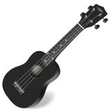 Classic Cantabile US-100 BK Sopraan Ukulele Zwart