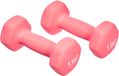 Amazon Basics Paire d'haltères en néoprène, 3 kg, 1.5 kg (lot de 2), Rose