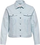 ONLY CARMAKOMA CARELSA CROCHET DENIM JACKET OTW Dames Jas