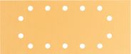 Bosch Jeu de feuilles abrasives C470 - 10 pièces - 80 x 133 mm - Grain 60 - Rouge
