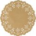 Santex Placemats kant look - 10x - naturel - papier - rond