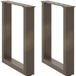 vidaXL Salontafelpoten - 2 stuks - U-vormig - 28x(42-43) cm - Staal - Naturel