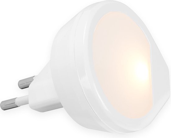 Briloner - LED nachtlampje fitting, warm wit licht, stekkerlampje, nachtlampje, stopcontactlampje, traplicht, 54x54x21 mm
