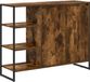 vidaXL Bijzetkast Gerookt eiken 96,5 x 30 x 75 cm Bewerkt hout