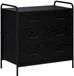 vidaXL Ladekast Zwart eiken 70 x 39,5 x 71 cm Bewerkt hout