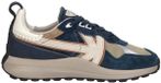 Kaotiko Vancoouver Artisan Sneakers Laag - Blauw - Maat 44