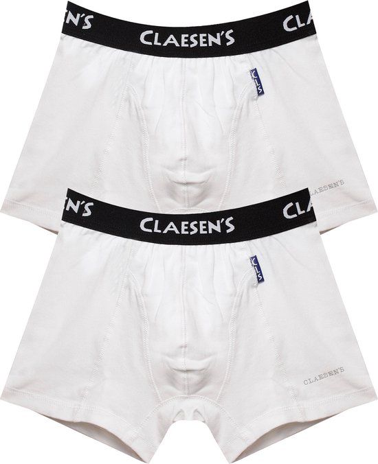 Claesen's Jongens Boxershort 2-Pack Wit